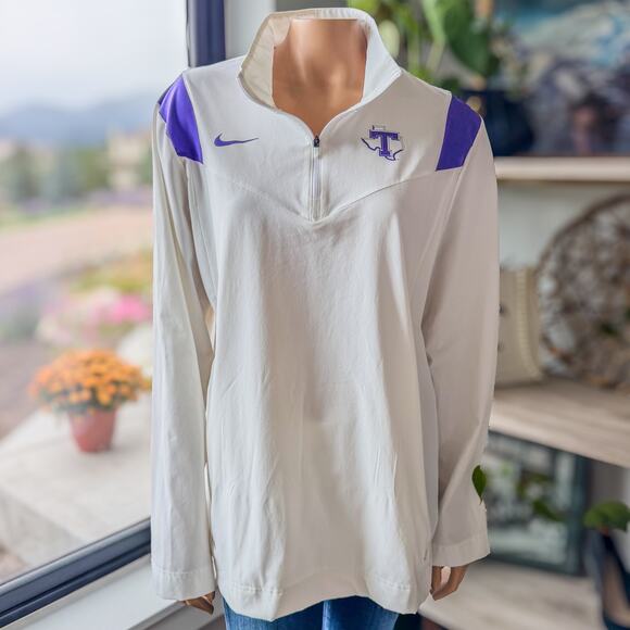 Nike TSU Tarleton State University Sideline Coach Pullover, NCAA, Men's Medium - Picture 9 of 10